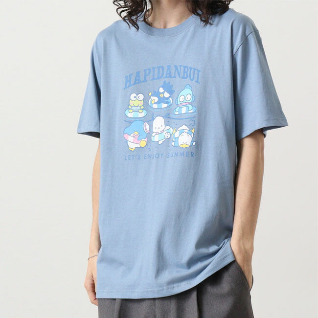 はぴだんぶい Tシャツ 半袖 プリント M L LL サンリオ キャラクターズ hv1142-206