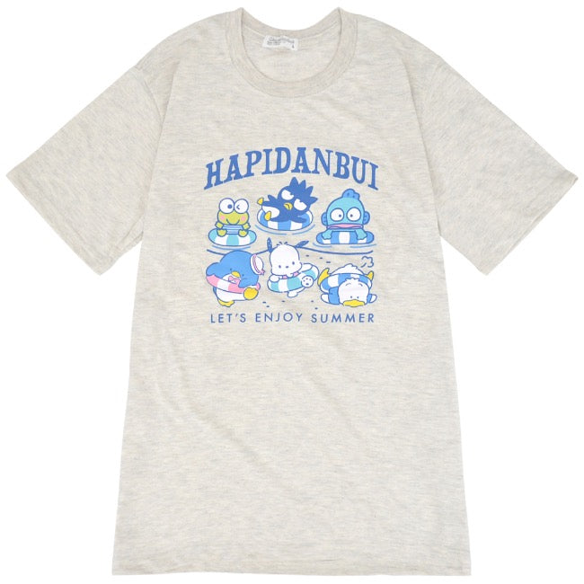 はぴだんぶい Tシャツ 半袖 プリント M L LL サンリオ キャラクターズ hv1142-206