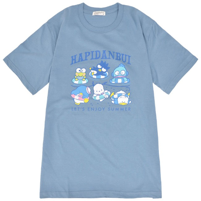 はぴだんぶい Tシャツ 半袖 プリント M L LL サンリオ キャラクターズ hv1142-206