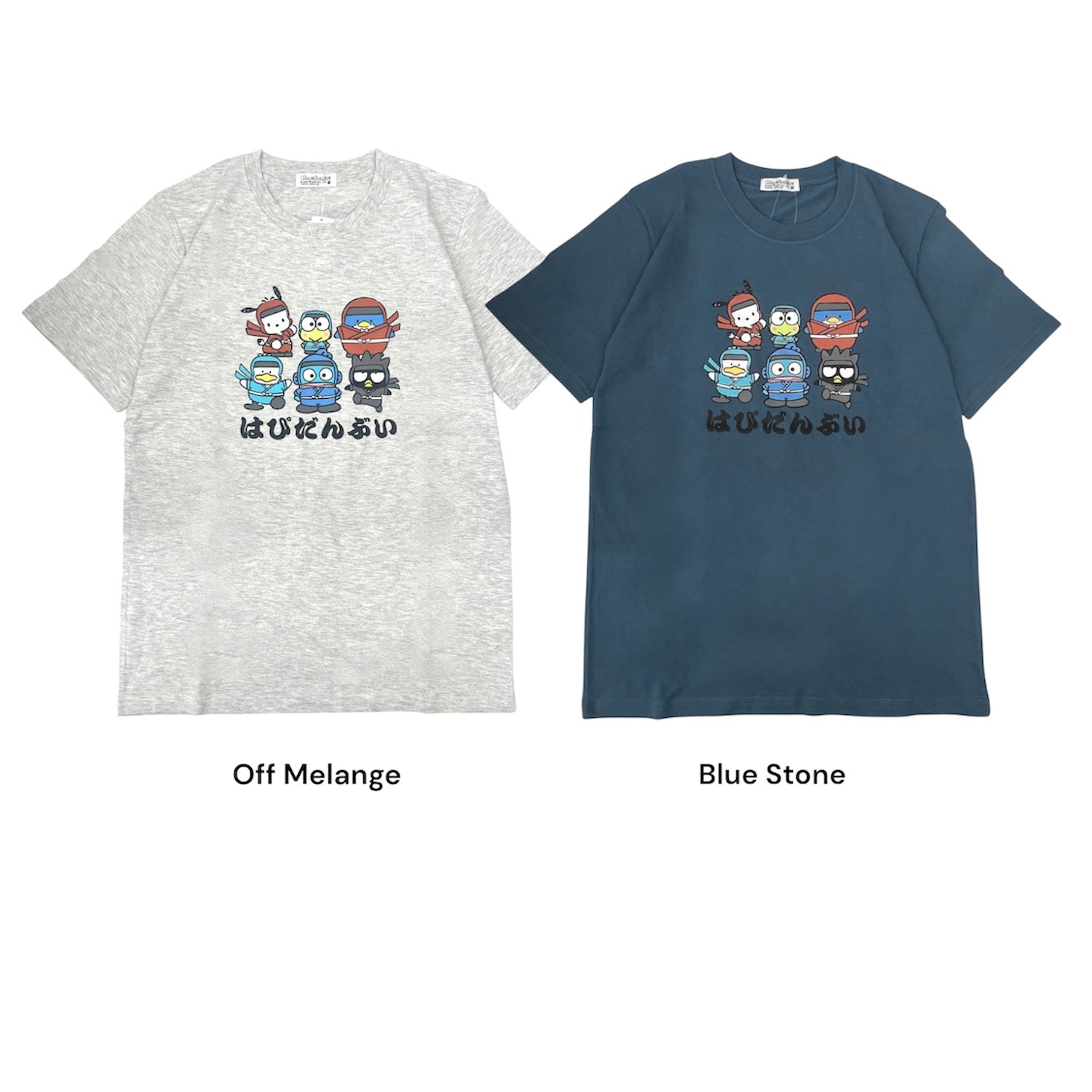 はぴだんぶい 忍者柄 半袖 Tシャツ 天竺 プリント メンズ レディース Hapidanbui hv1162-66