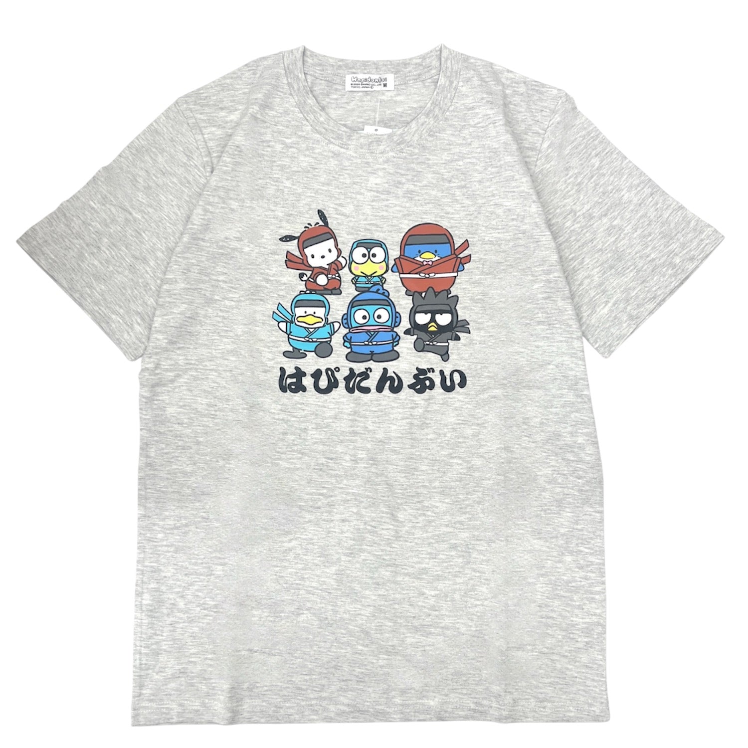 はぴだんぶい 忍者柄 半袖 Tシャツ 天竺 プリント メンズ レディース Hapidanbui hv1162-66