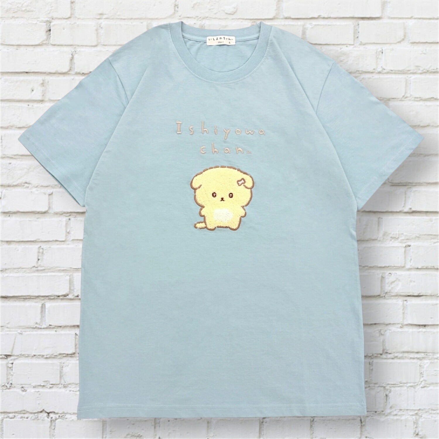 いしよわちゃん 半袖 Tシャツ トップス サガラ刺繍 天竺 綿 夏 レディース メンズ ic1162-44