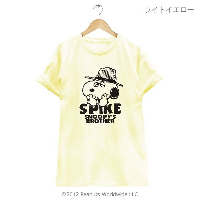 スヌーピー SNOOPY'S BROTHER スパイク 半袖Tシャツ メンズ レディース S M L XL ホワイト グレー ピンク サックス ベージュ sn1-026