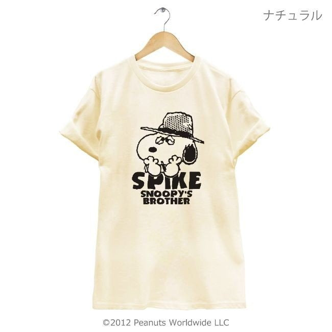 スヌーピー SNOOPY'S BROTHER スパイク 半袖Tシャツ メンズ レディース S M L XL ホワイト グレー ピンク サックス ベージュ sn1-026