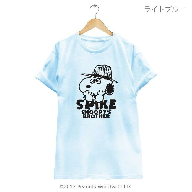スヌーピー SNOOPY'S BROTHER スパイク 半袖Tシャツ メンズ レディース S M L XL ホワイト グレー ピンク サックス ベージュ sn1-026
