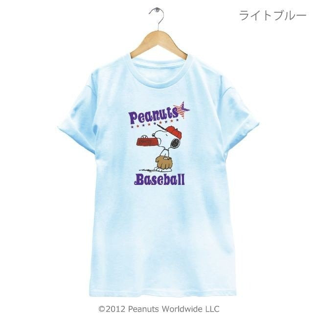 スヌーピー 野球 ベースボール 半袖 Tシャツ メンズ レディース 練習用 ユニフォーム プレゼント 応援 マネージャー 男女兼用 親子コーデ sn1-046