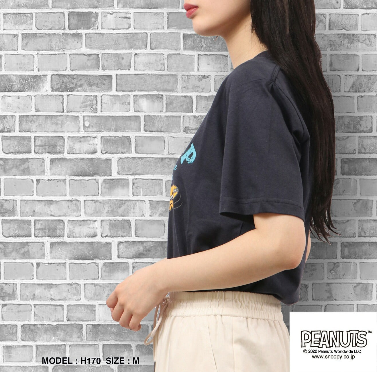スヌーピー ピーナッツ Tシャツ トップス 半袖 サーフ プリント かすれ PEANUTS SNOOPY s1132-36
