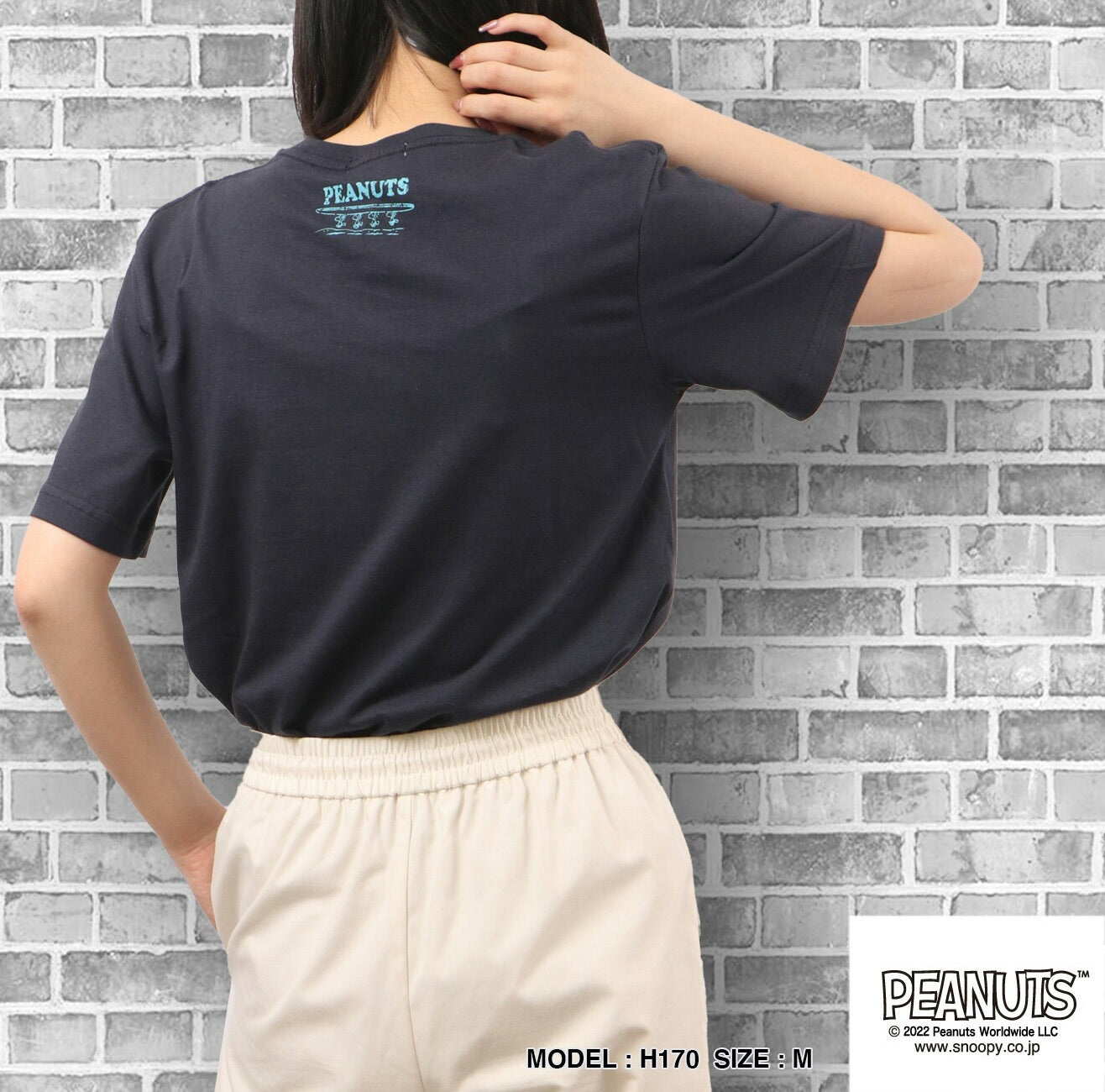 スヌーピー ピーナッツ Tシャツ トップス 半袖 サーフ プリント かすれ PEANUTS SNOOPY s1132-36