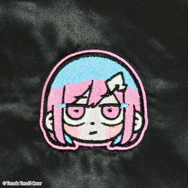 寺田てら スカジャン ブラック tt1833-704-BlackxSil