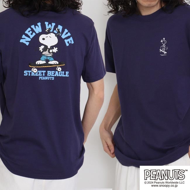 スヌーピー プリント 半袖 Tシャツ スケボー チャーリーブラウン PEANUTS s1142-188