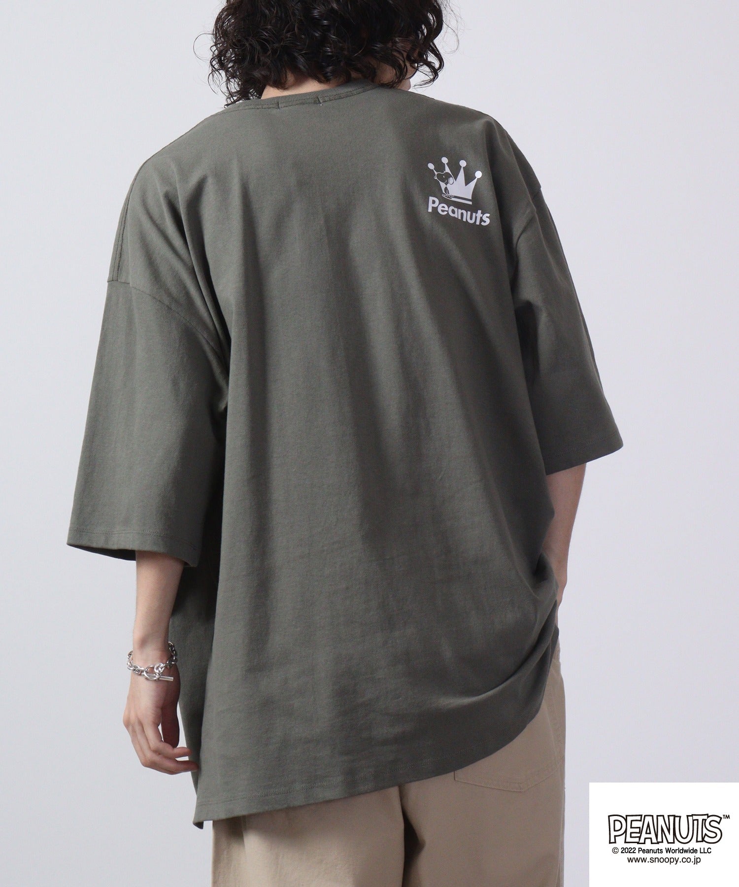 スヌーピー オーバーサイズ Tシャツ 春 夏 メンズ レイヤード ファッション ビッグシルエット 半袖 ビッグtシャツ コットン レディース oe1401-sp6