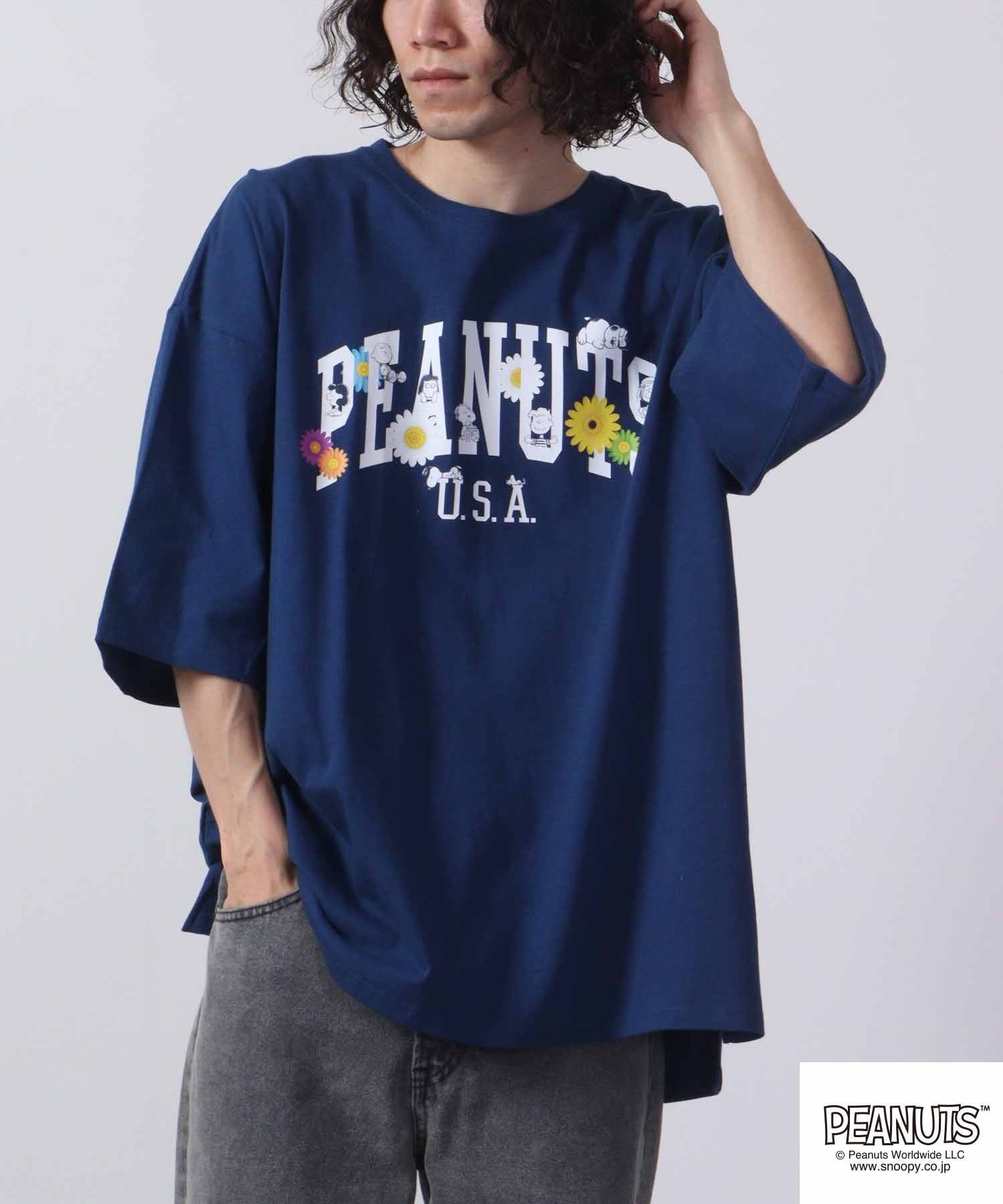 スヌーピー オーバーサイズ Tシャツ 春 夏 メンズ レイヤード ファッション ビッグシルエット 半袖 ビッグtシャツ コットン レディース oe1401-sp6