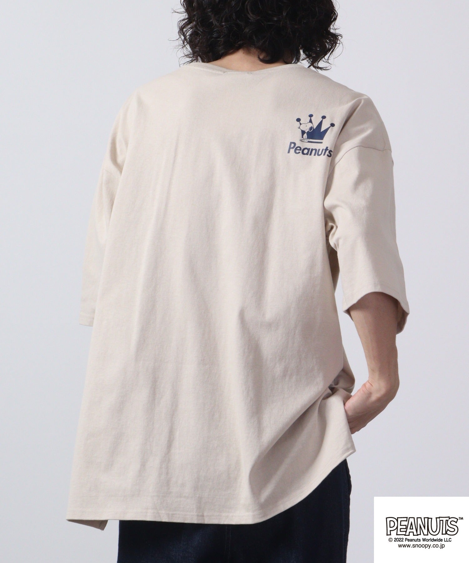 スヌーピー オーバーサイズ Tシャツ 春 夏 メンズ レイヤード ファッション ビッグシルエット 半袖 ビッグtシャツ コットン レディース oe1401-sp6