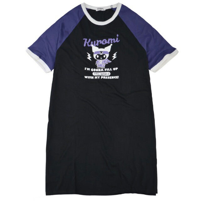 クロミ BIG Tシャツ 半袖 プリント トップス ラグラン サンリオ キャラクターズ ku1132-369