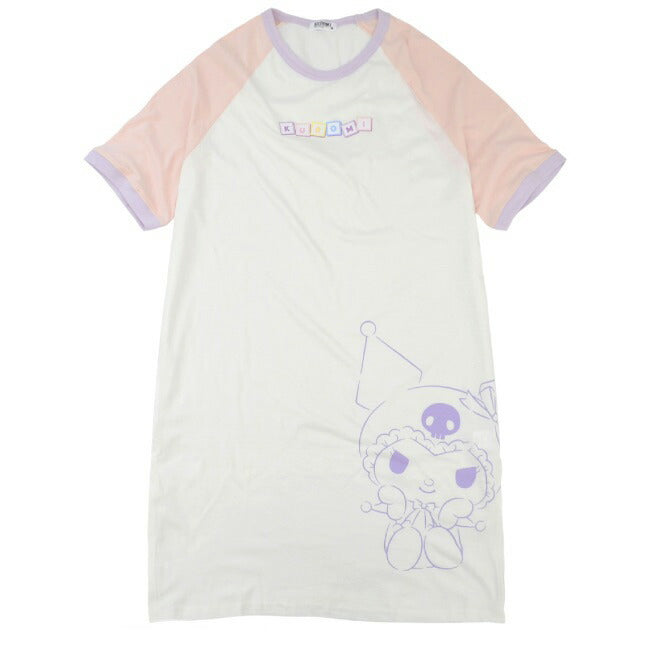 クロミ BIG Tシャツ 半袖 プリント トップス ラグラン サンリオ キャラクターズ ku1132-369