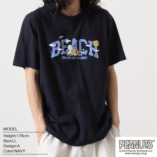 スヌーピー Tシャツ 半袖 プリント SNOOPY PEANUTS s1142-184