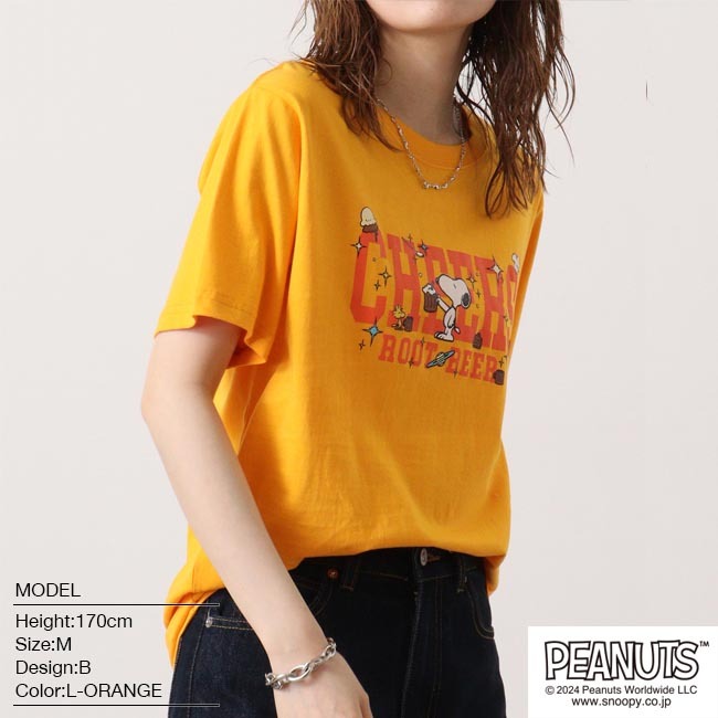 スヌーピー Tシャツ 半袖 プリント SNOOPY PEANUTS s1142-184