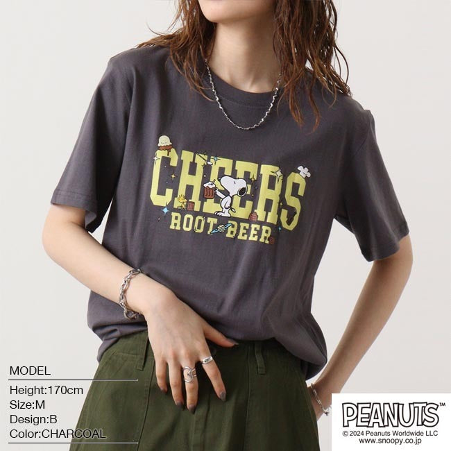 スヌーピー Tシャツ 半袖 プリント SNOOPY PEANUTS s1142-184
