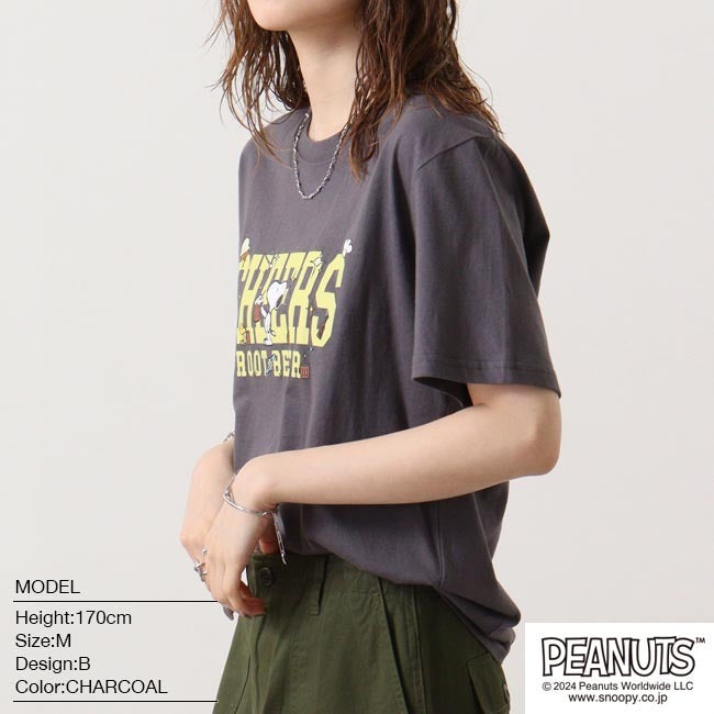 スヌーピー Tシャツ 半袖 プリント SNOOPY PEANUTS s1142-184