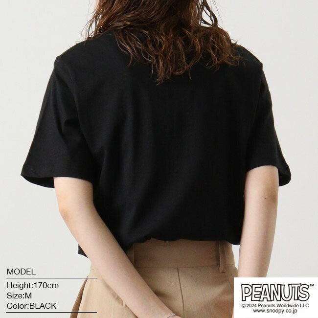 スヌーピー ピーナッツ Tシャツ 半袖 刺繍 ウッドストック SNOOPY PEANUTS s1142-191
