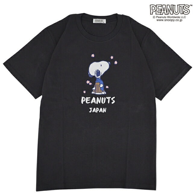 スヌーピー Tシャツ 半袖 トップス 旅行 旅 日本 ウッドストック プリント SNOOPY PEANUTS s1142-261sp