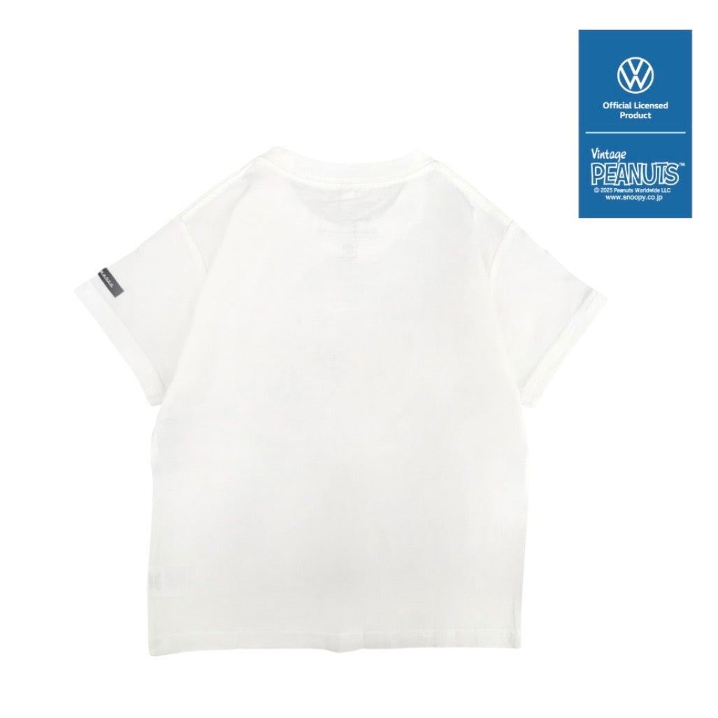 スヌーピー ピーナッツ フォルクス ワーゲン プリント キッズ 天竺 半袖 Tシャツ SNOOPY PEANUTS VOLKSWAGEN svw6152-156