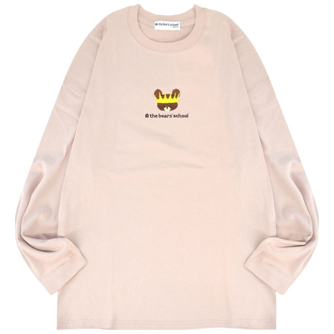 くまのがっこう Tシャツ 長袖 レディース オーバーサイズ ジャッキー 刺繍 ワンポイント kg2243-108