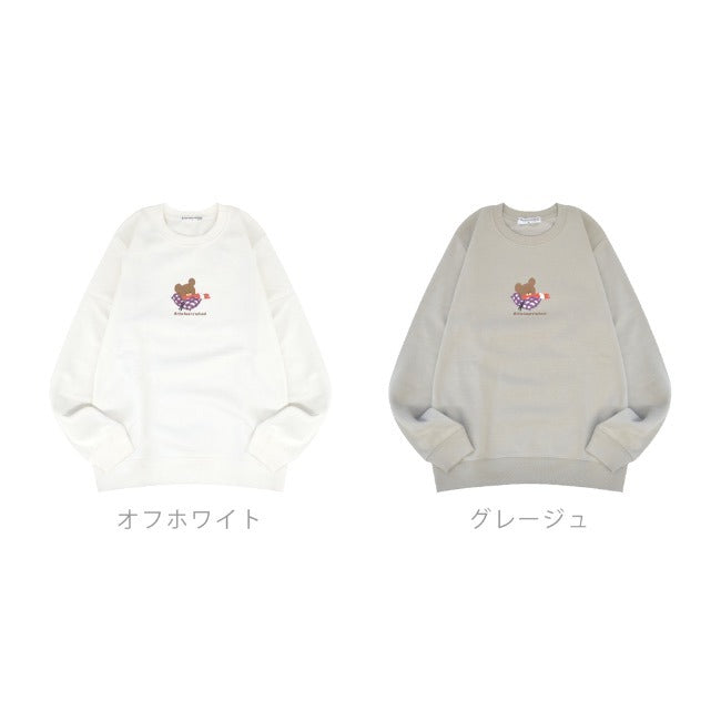 くまのがっこう トレーナー 裏起毛 長袖 レディース ジャッキー プリント kg2344-215