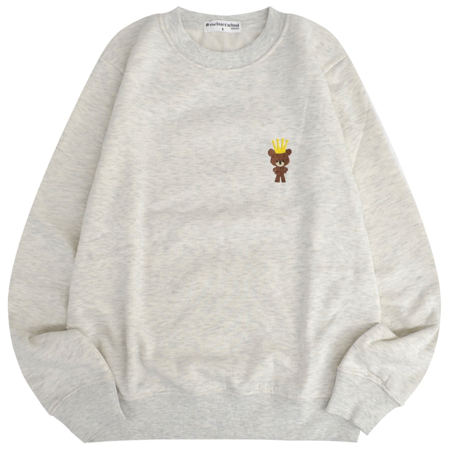 くまのがっこう トレーナー トップス 裏毛 スウェット 長袖 プリント 刺繍 kg2344-216