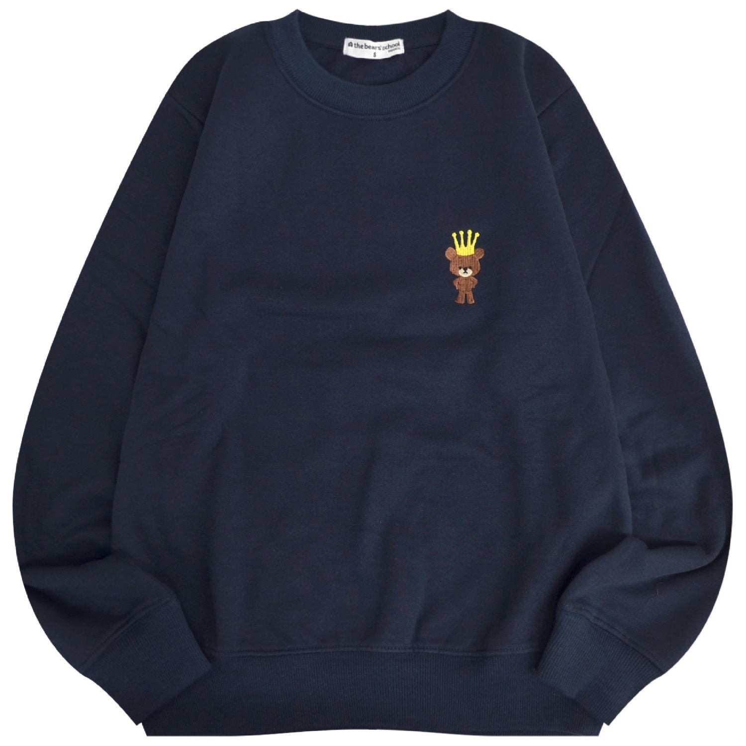 くまのがっこう トレーナー トップス 裏毛 スウェット 長袖 プリント 刺繍 kg2344-216