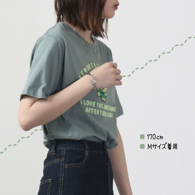 けろけろけろっぴ 刺繍 Tシャツ 半袖 春夏 チェーンステッチ kk1132-345