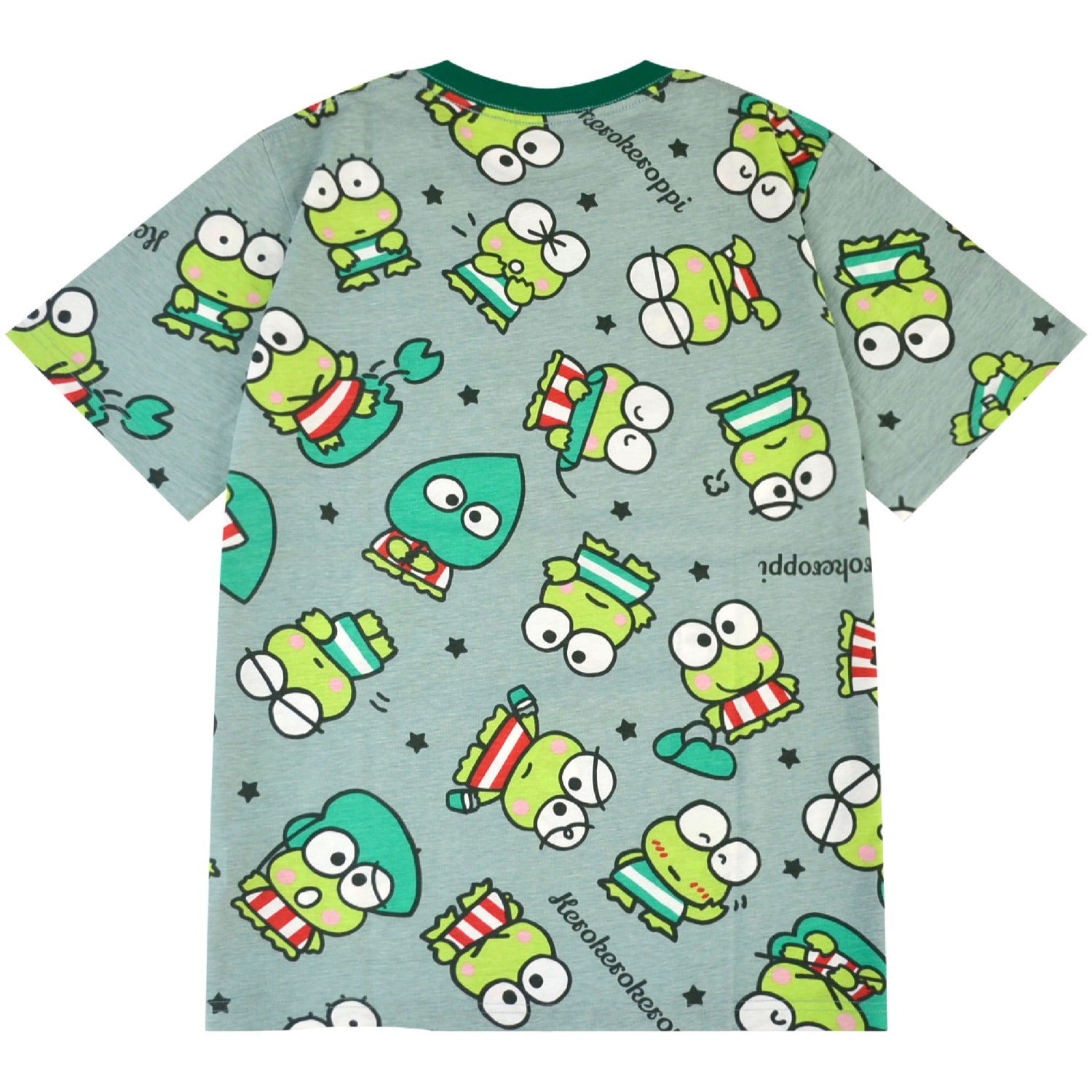 けろけろけろっぴ Tシャツ 半袖 総柄 プリント トップス サンリオ キャラクターズ メンズ レディース kk1152-247