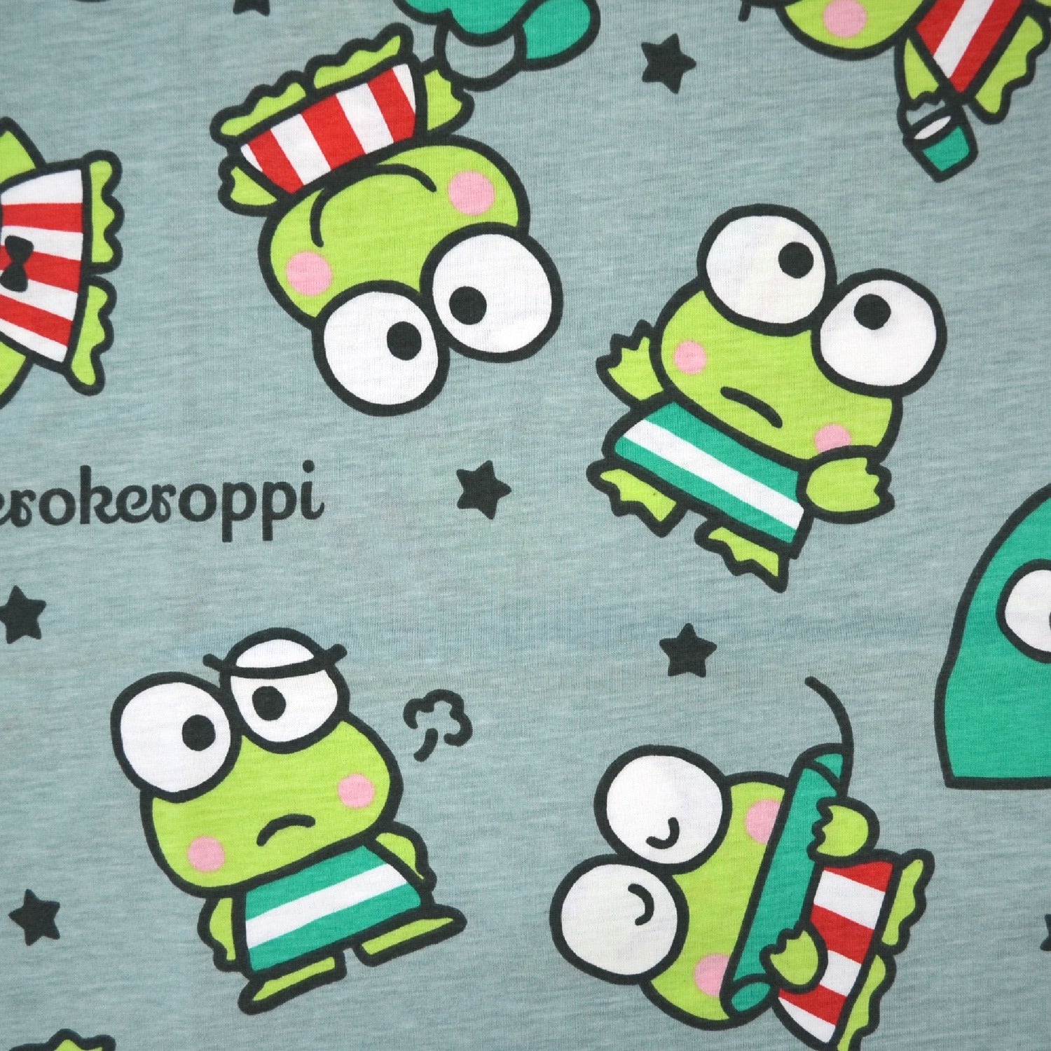 けろけろけろっぴ Tシャツ 半袖 総柄 プリント トップス サンリオ キャラクターズ メンズ レディース kk1152-247