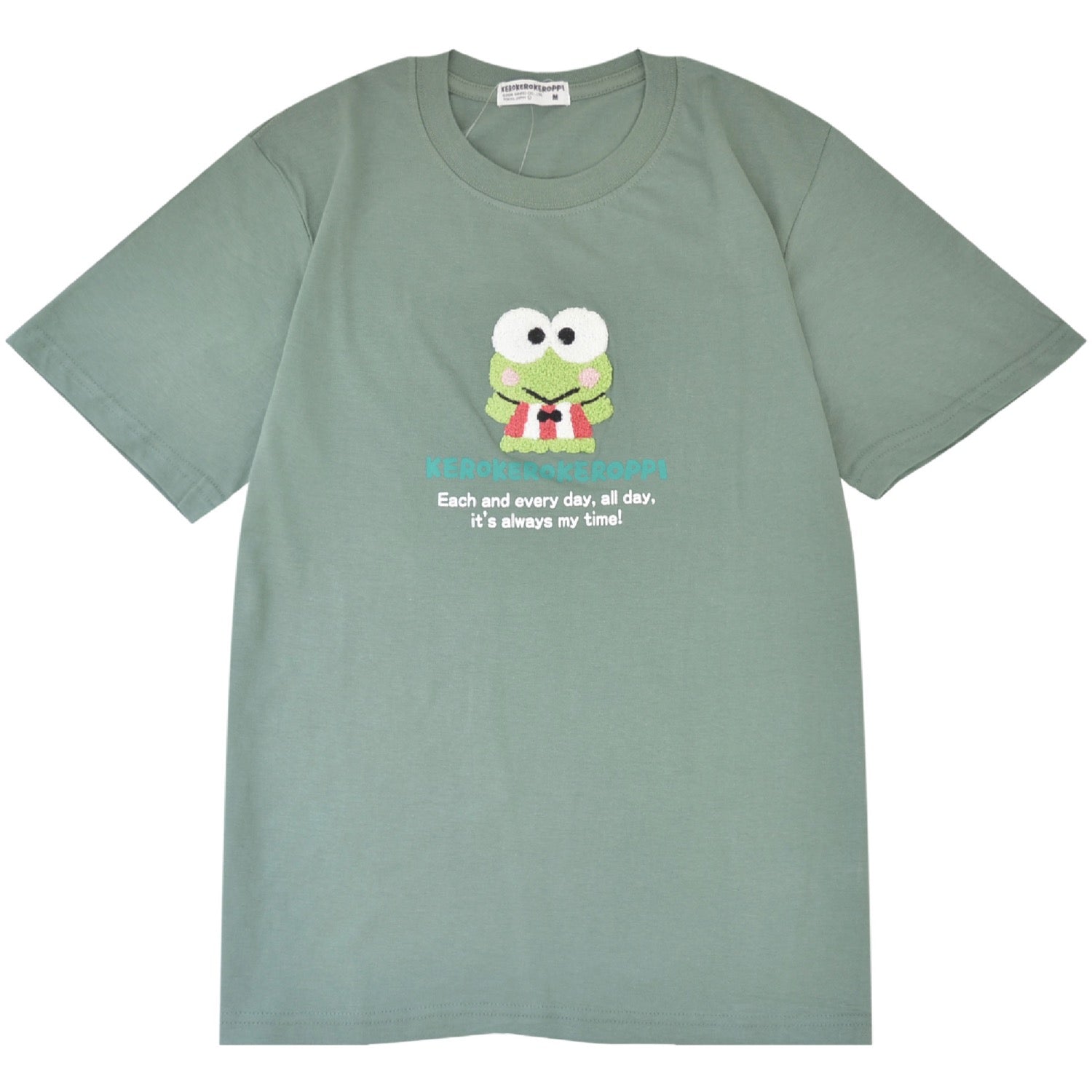 けろけろけろっぴ Tシャツ 半袖 刺繍 プリント けろっぴ トップス サガラ刺繍 サンリオ キャラクターズ メンズ レディース