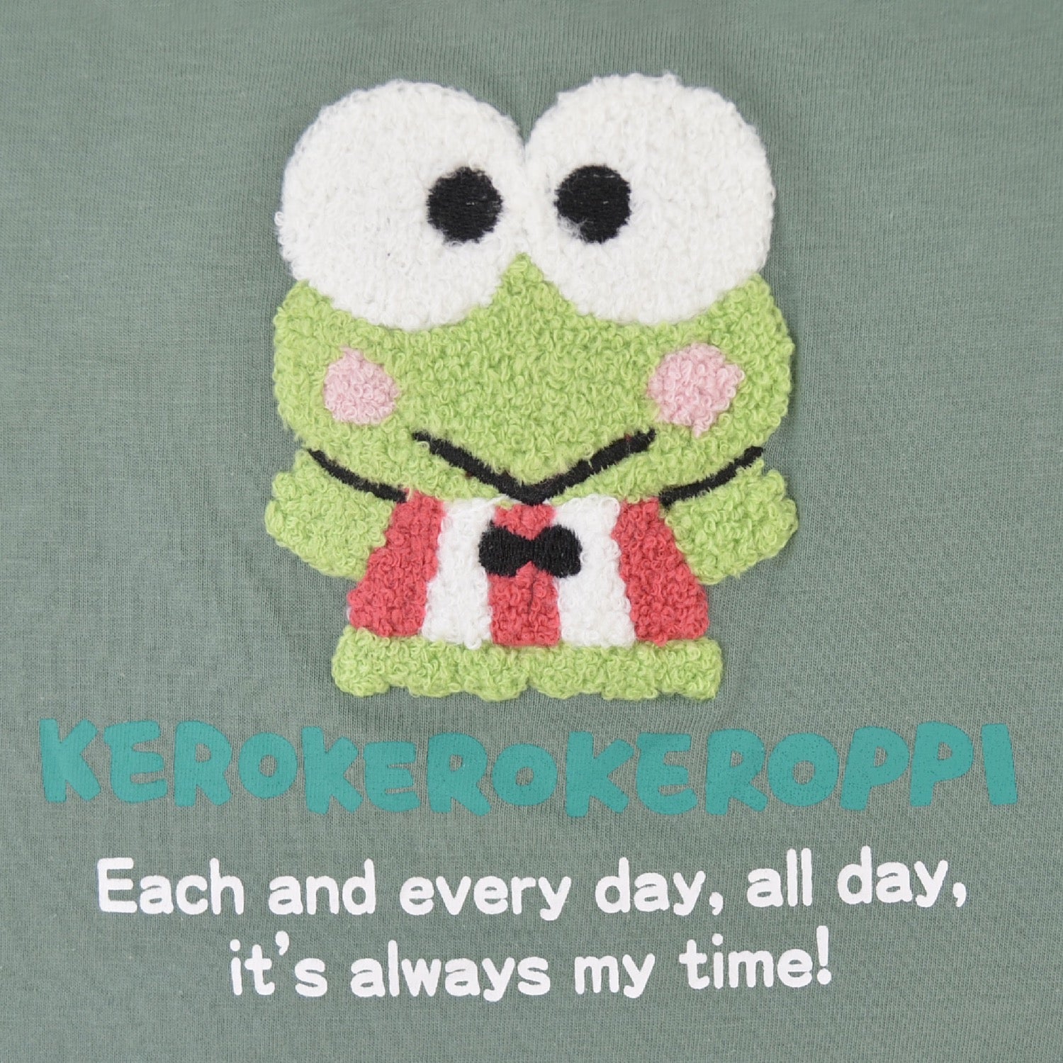 けろけろけろっぴ Tシャツ 半袖 刺繍 プリント けろっぴ トップス サガラ刺繍 サンリオ キャラクターズ メンズ レディース