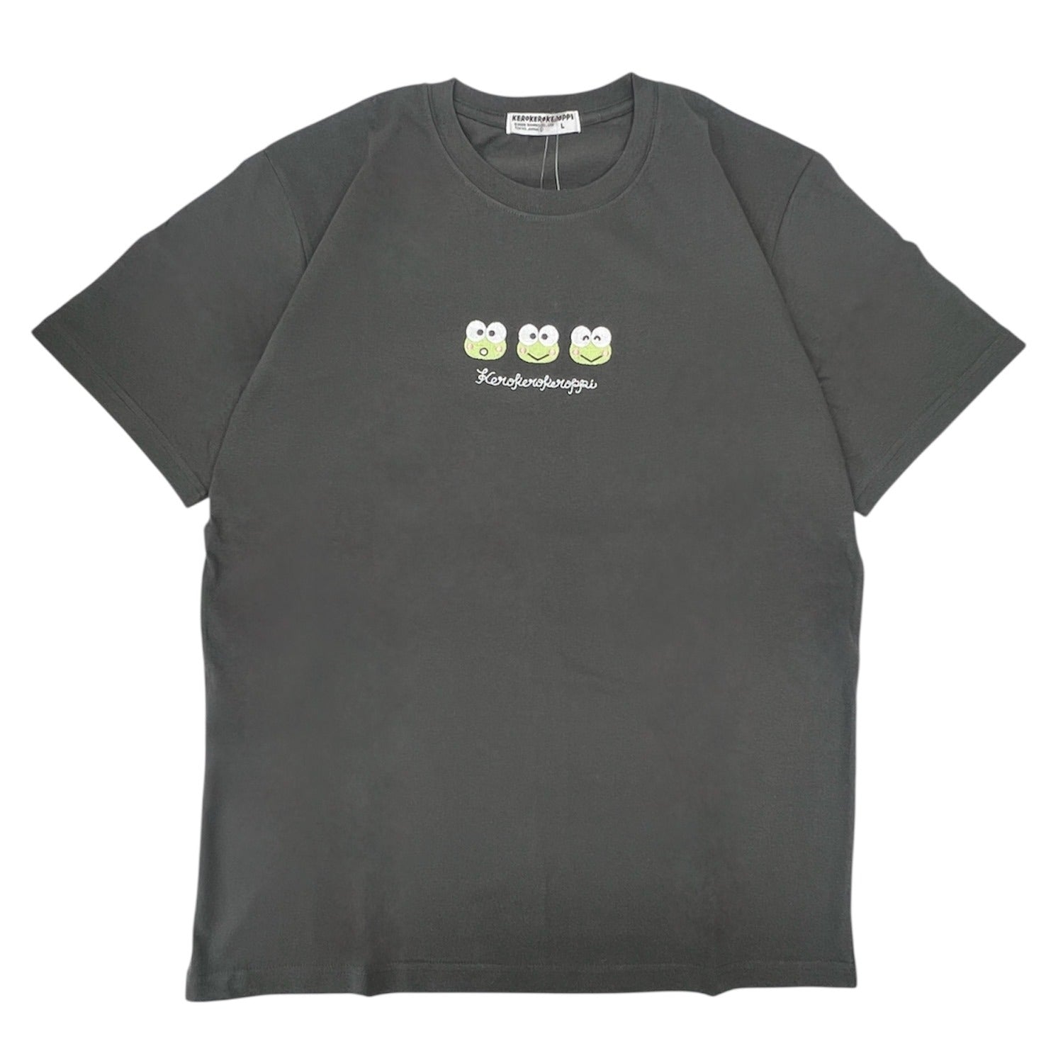 けろけろけろっぴ 半袖 Tシャツ プリント 刺繍 天竺 メンズ レディース サンリオ キャラクターズ keroppi sanrio kk1162-49