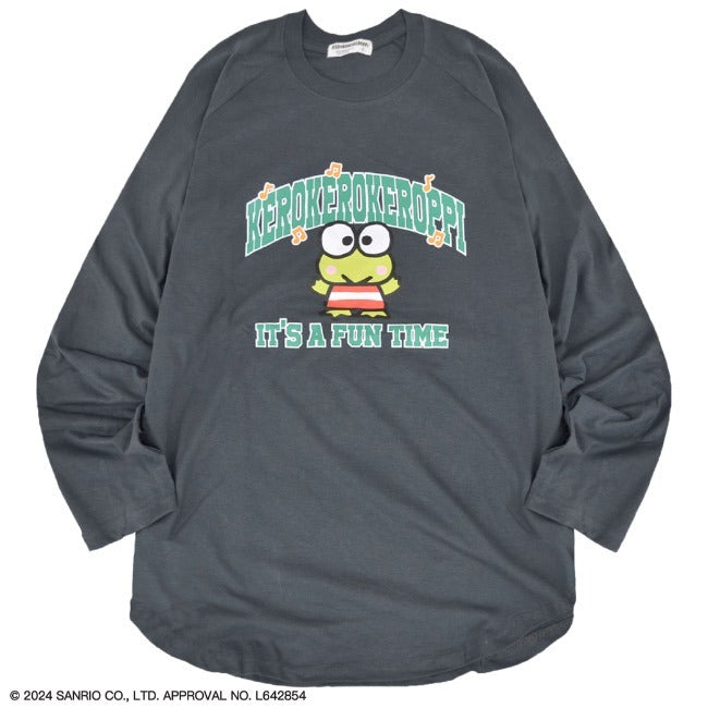 けろけろけろっぴ Tシャツ 長袖 ロンT ラグラン袖 プリント オーバーサイズ サンリオ キャラクターズ kk1241-29