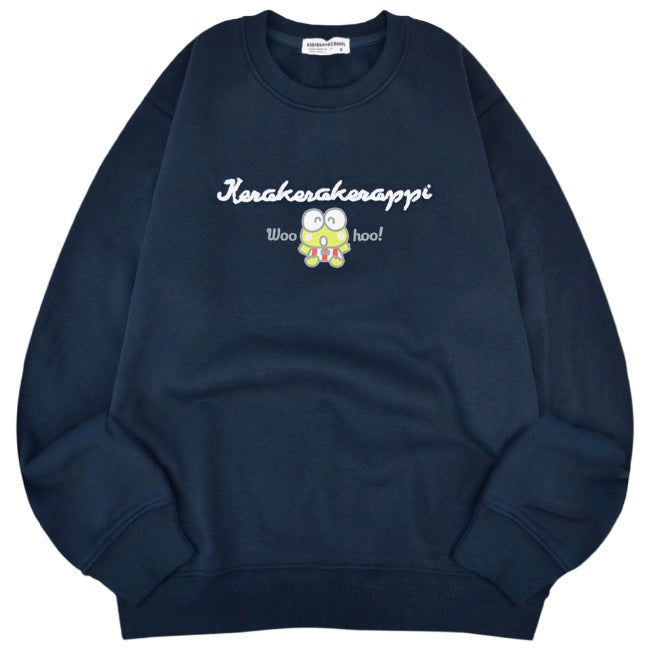 けろけろけろっぴ トレーナー スウェット 裏起毛 サンリオ キャラクターズ プリント 刺繍 メンズ レディース kk1344-67