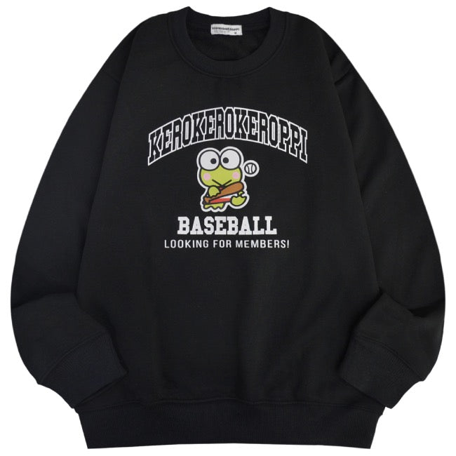 けろけろけろっぴ トレーナー スウェット 裏起毛 サンリオ キャラクターズ プリント 刺繍 メンズ レディース kk1344-67