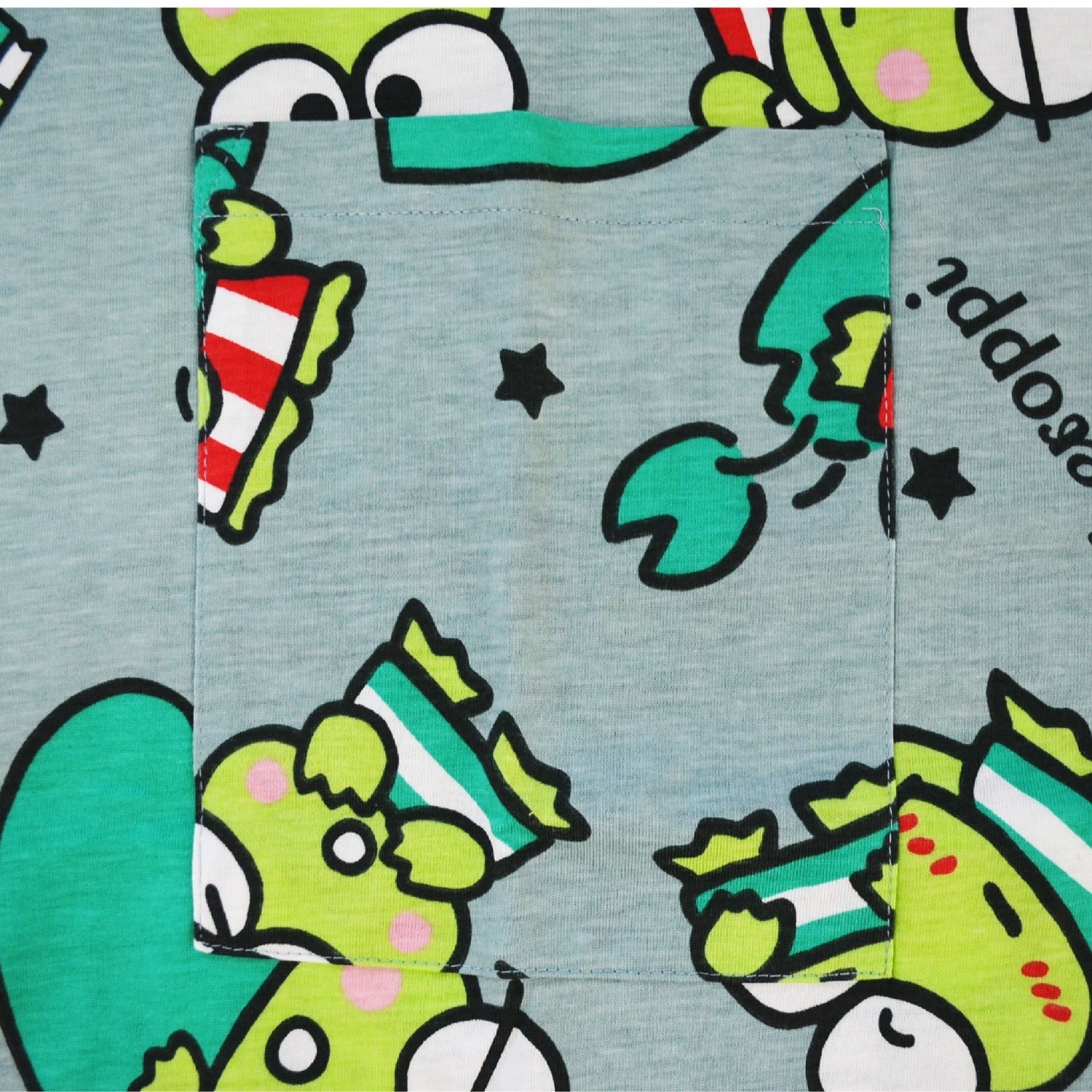 けろけろけろっぴ Tシャツ ワンピース 半袖 総柄 部屋着 ルームウェア サンリオ キャラクターズ レディース kk1752-256