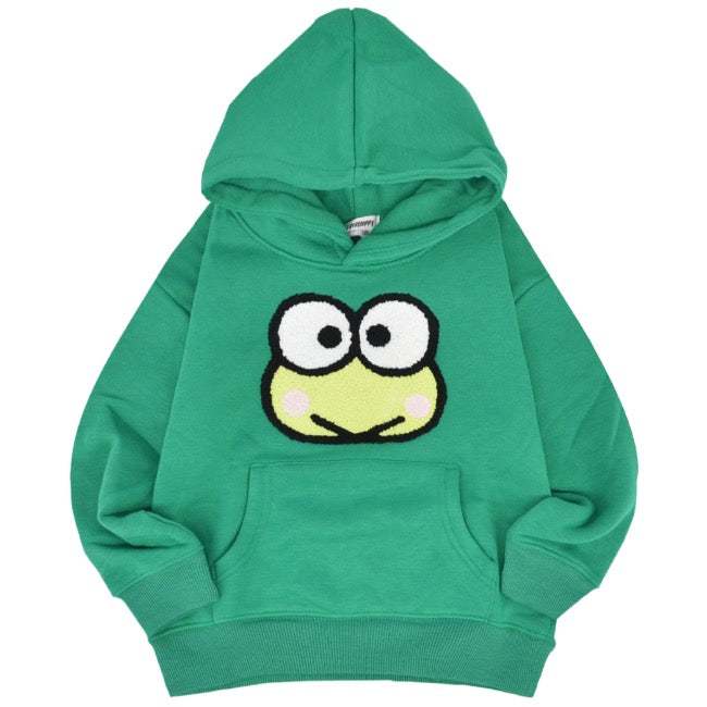 けろけろけろっぴ パーカー 裏起毛 スウェット キッズ 子供 ビッグシルエット オーバーサイズ サンリオ キャラクターズ kk6344-177