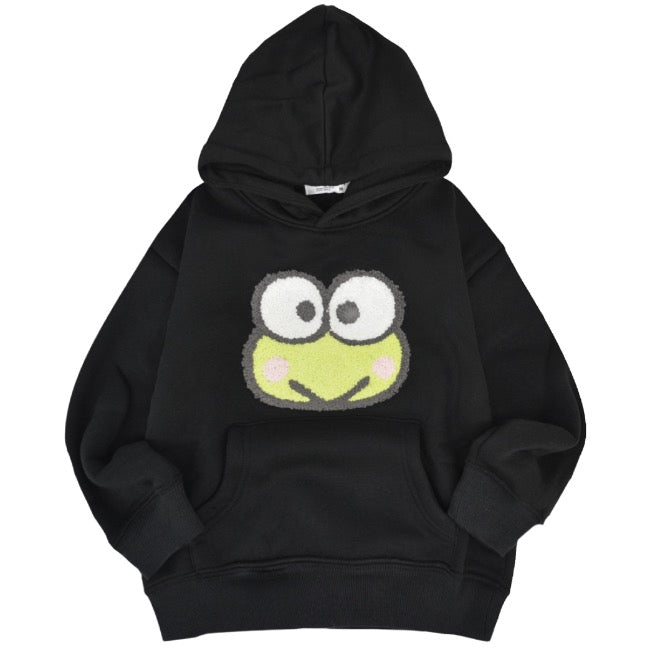 けろけろけろっぴ パーカー 裏起毛 スウェット キッズ 子供 ビッグシルエット オーバーサイズ サンリオ キャラクターズ kk6344-177