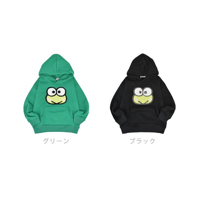 けろけろけろっぴ パーカー 裏起毛 スウェット キッズ 子供 ビッグシルエット オーバーサイズ サンリオ キャラクターズ kk6344-177