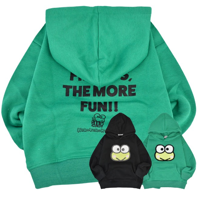 けろけろけろっぴ パーカー 裏起毛 スウェット キッズ 子供 ビッグシルエット オーバーサイズ サンリオ キャラクターズ kk6344-177