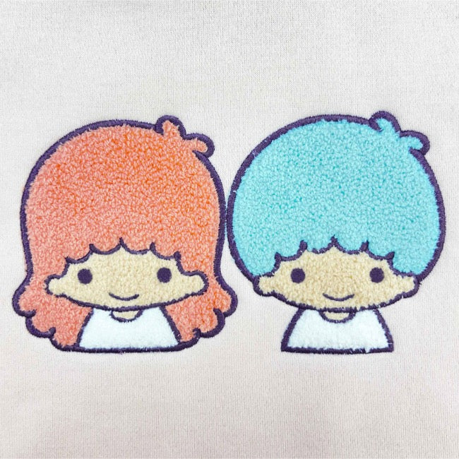 キキララ パーカー 裏起毛 オーバーサイズ 刺繍 ロゴ リトルツインスターズ サンリオ キャラクターズ メンズ レディース kl1344-161