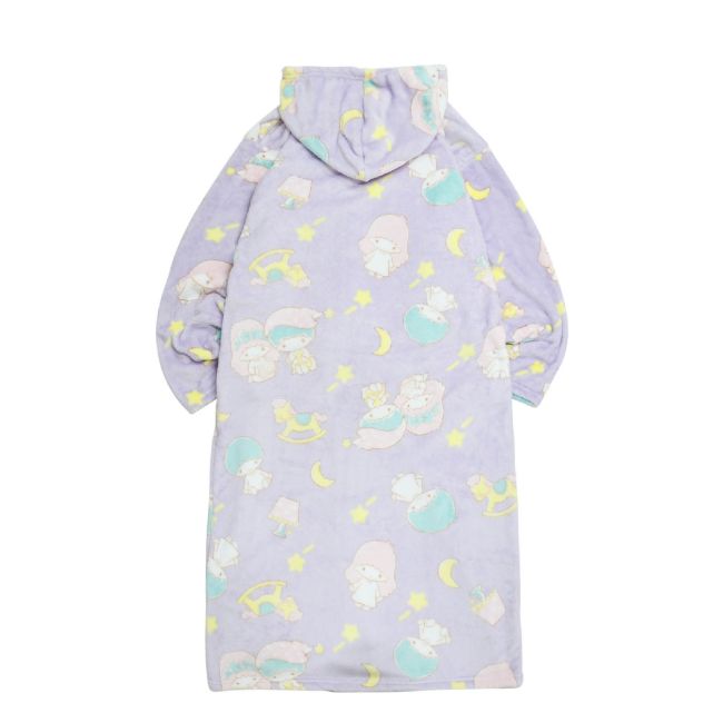 リトルツインスターズ フリース パーカー ブランケット ルームウェア 毛布 素材 レディース キッズ メンズ M L 大きいサイズ アウトドア サンリオ キャラクターズ kl1814-689