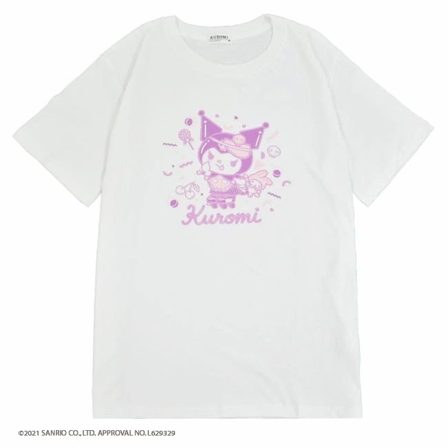 クロミ いたずらっ子 PVCバッグ付き 半袖 Tシャツ セット レディース メンズ 春 夏 プール 海 ホワイト ブラック 白 黒 M L LL ku1012-373