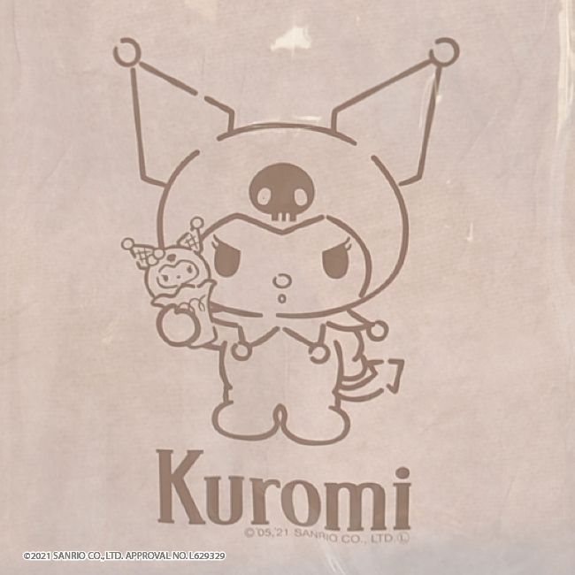 クロミ いたずらっ子 PVCバッグ付き 半袖 Tシャツ セット レディース メンズ 春 夏 プール 海 ホワイト ブラック 白 黒 M L LL ku1012-373