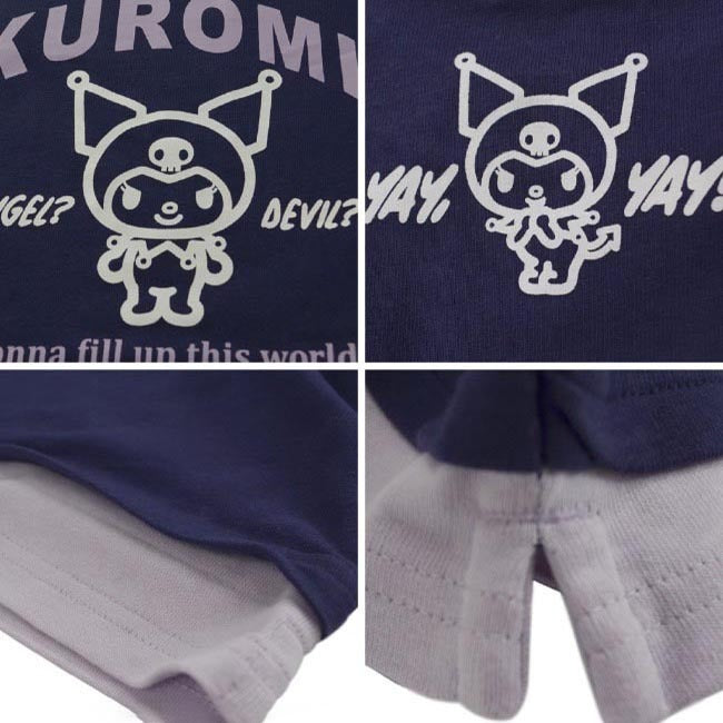 クロミ Tシャツ 半袖 ドロップショルダー トップス プリント サンリオ キャラクターズ ku1132-363