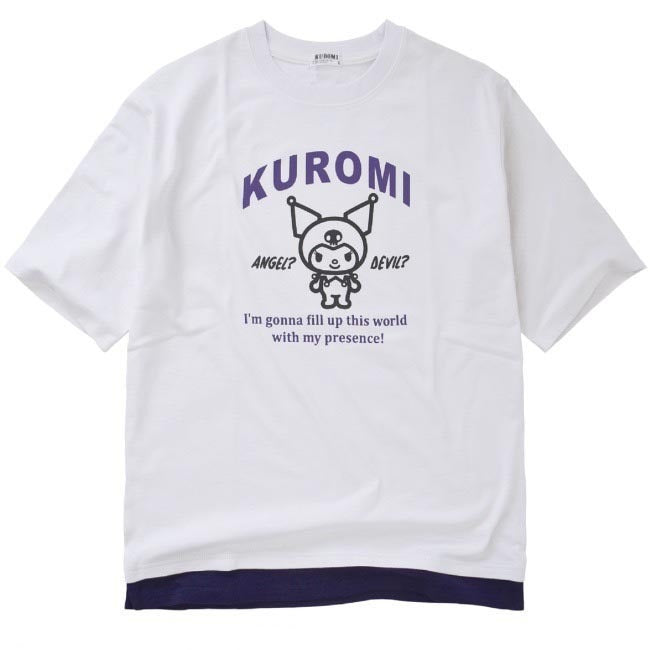 クロミ Tシャツ 半袖 ドロップショルダー トップス プリント サンリオ キャラクターズ ku1132-363